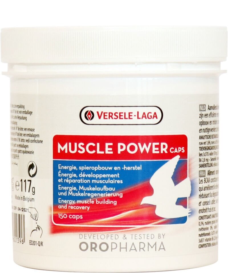 Versele Laga Oropharma Muscle Power Güvercin (kas Geliştirici) 150 Kapsül
