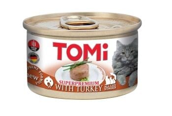 Tomi Kedi Hindi Etli Yaş Kedi Maması 85g