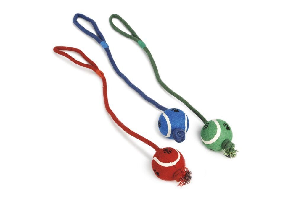 Beeztees İpli Tenis Topu 60 Cm Köpek Oyuncağı