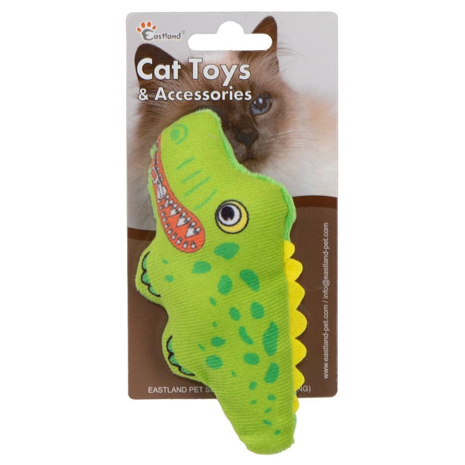 Eastland Kedi Otlu Öten Peluş Timsah 15cm Kedi Oyuncağı