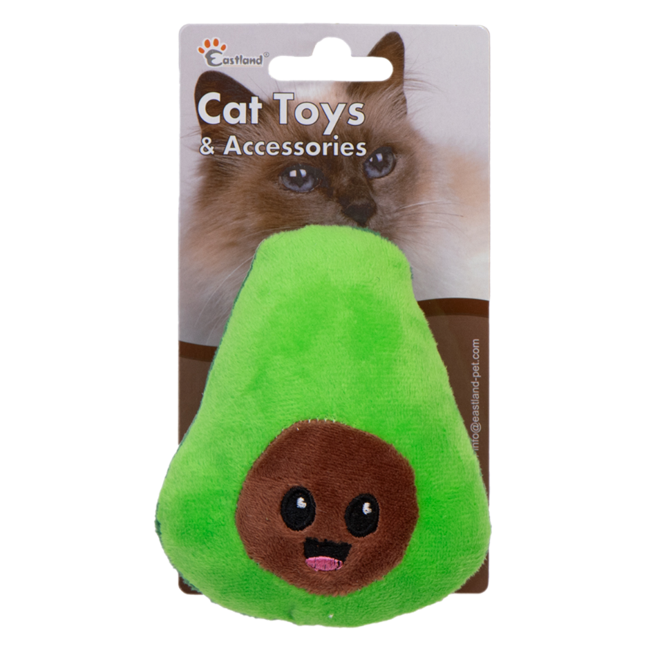 Eastland Catnipli Hışırtılı Peluş Avokado 11,5cm Kedi Oyuncağı
