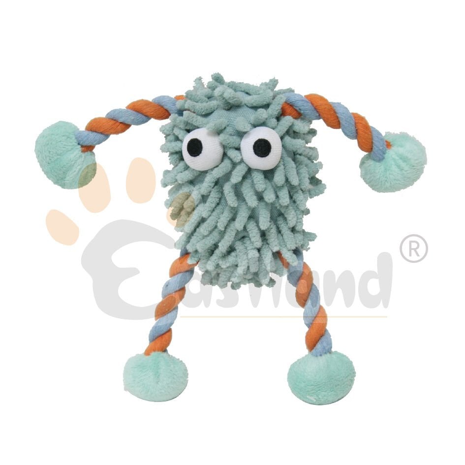 Eastland İpli Öten Peluş Canavar 10 Cm Köpek Oyuncağı