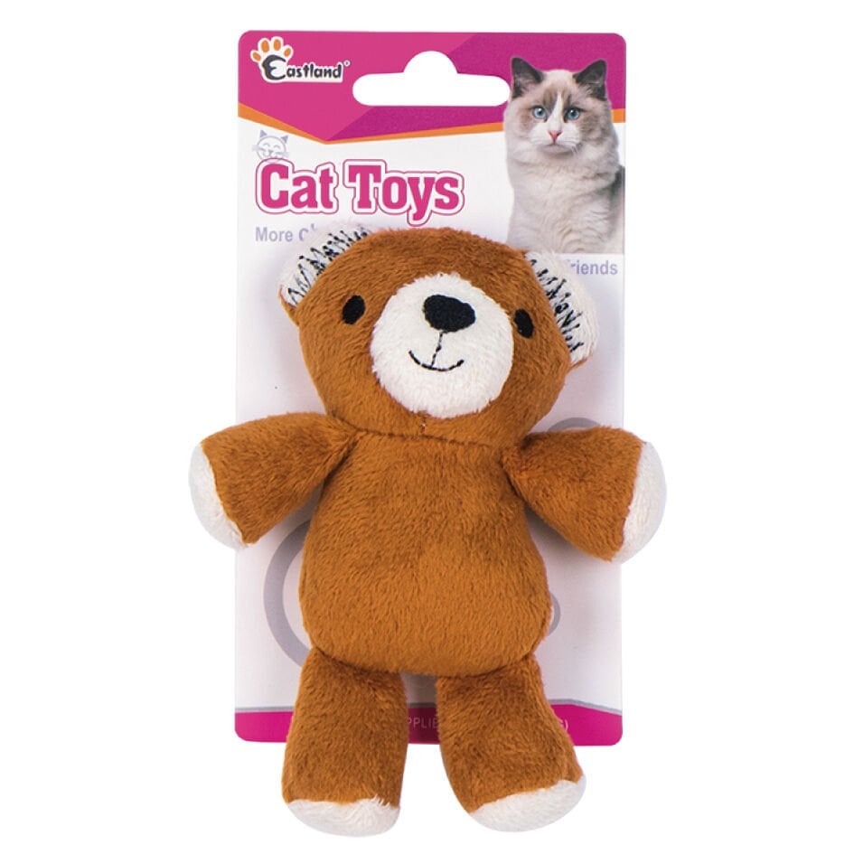 Eastland Kedi Otlu Peluş Ayıcık 12cm Kedi Oyuncağı