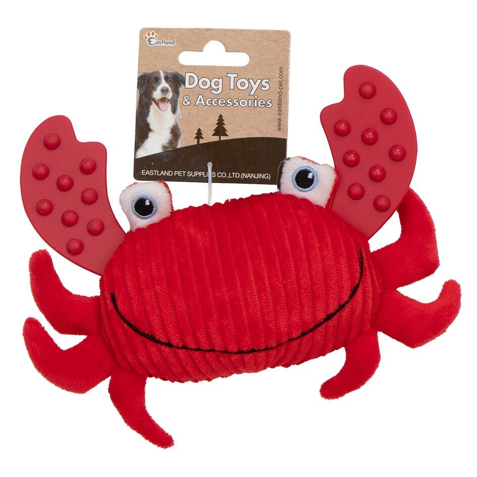 Eastland Peluş Öten Yengeç 11cm Köpek Oyuncağı