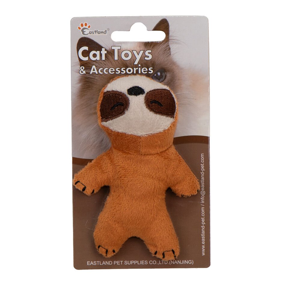 Eastland Catnipli Peluş Tembel Hayvan 12cm Kedi Oyuncağı