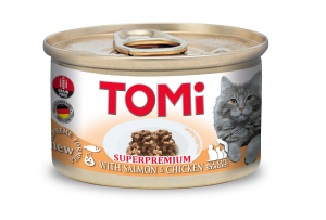 Tomi Kedi Somonlu Tavuklu Yaş Kedi Maması 85g
