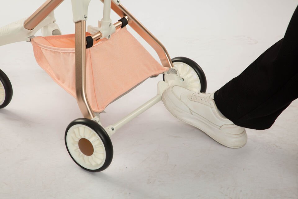 Tommy Evcil Hayvan Arabası Gold Pembe 83*48.5* 110cm Max 10kg