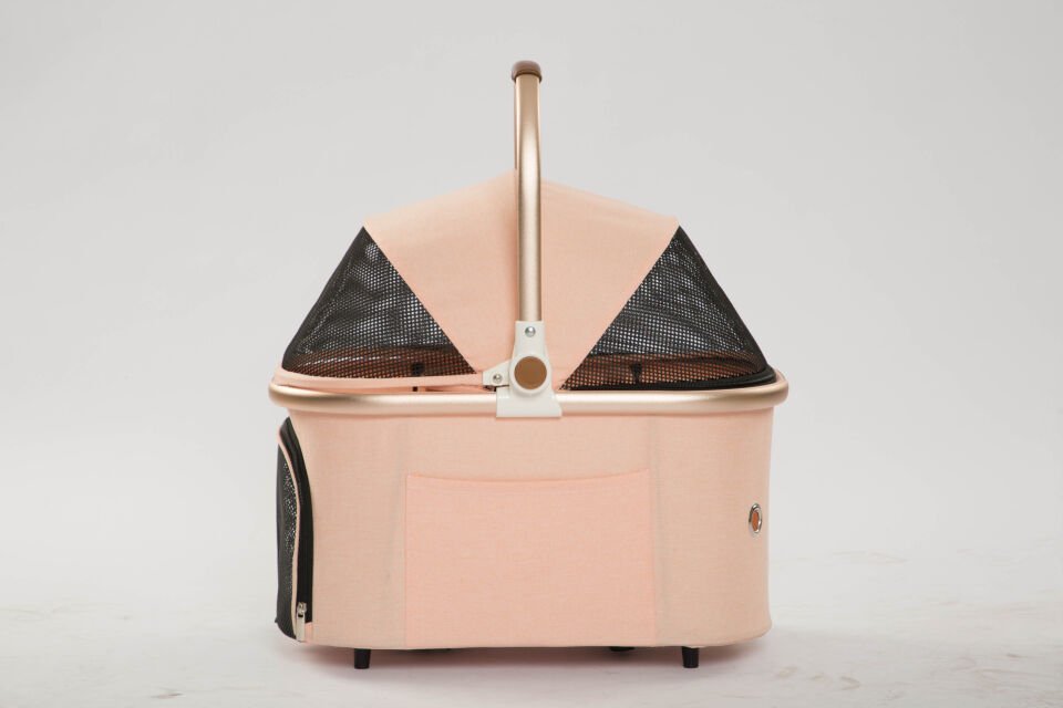 Tommy Evcil Hayvan Arabası Gold Pembe 83*48.5* 110cm Max 10kg