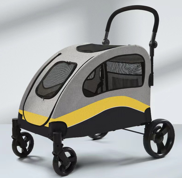 Tommy Evcil Hayvan Arabası Sarı 90*73*108cm Max 60kg