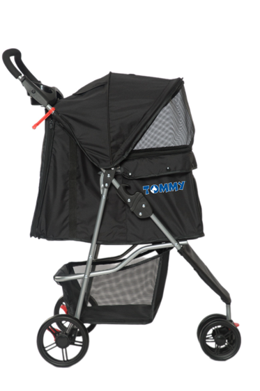 Tommy Evcil Hayvan Arabası Siyah 81*45.5*101cm Max 15kg