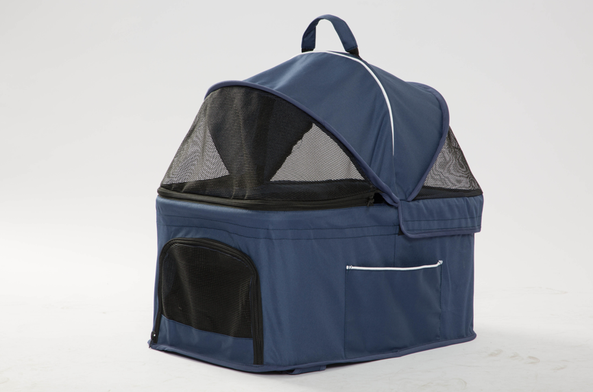 Tommy Çift Katlı Evcil Hayvan Arabası Mavi 66*50* 98cm Max 30kg