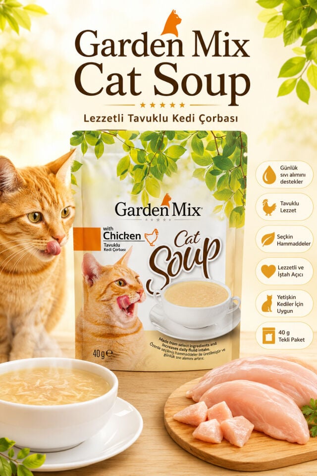 Gardenmix Tavuklu Kedi Çorbası 40gr