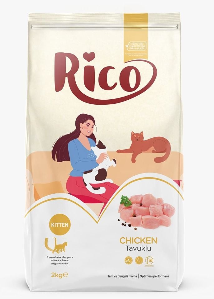 RICO Tavuklu Yavru Kedi 2 kg