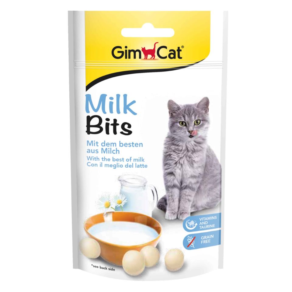 GimCat Milk Bits Sütlü Taurinli Tahılsız Kedi Ödül Maması 40gr