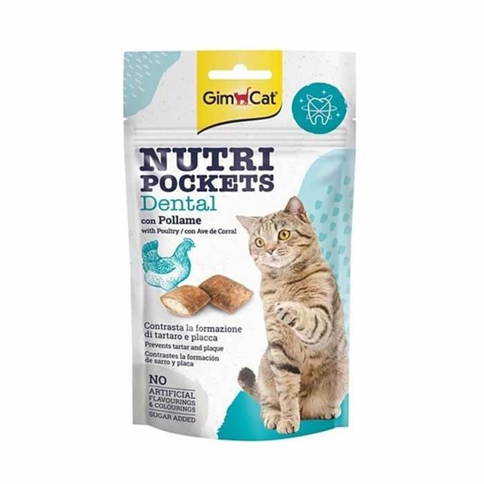 GimCat Nutripockets Dental Diş Sağlığı için Kedi Ödül Maması 60gr