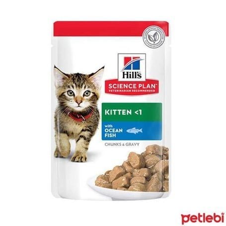Hills Kitten Okyanus Balıklı Pouch Yavru Kedi Konservesi 85 Gr