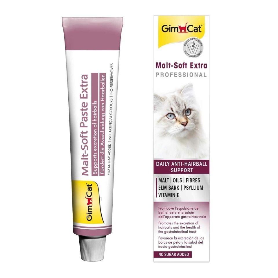 GimCat Malt-Soft Extra Tüy Yumağı Önleyici Kedi Macunu 20gr