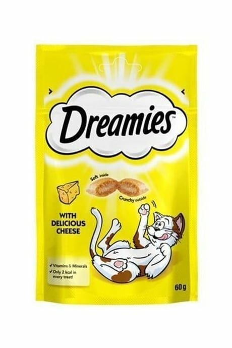 Dreamies İç Dolgulu Peynirli Kedi Ödül Bisküvisi 60gr