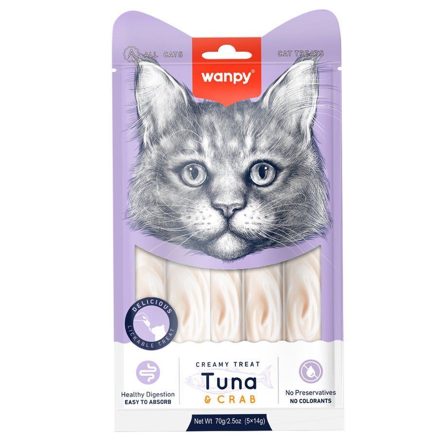 Wanpy Ton-Yengeç Krema Kedi Ödülü 5x14 gr