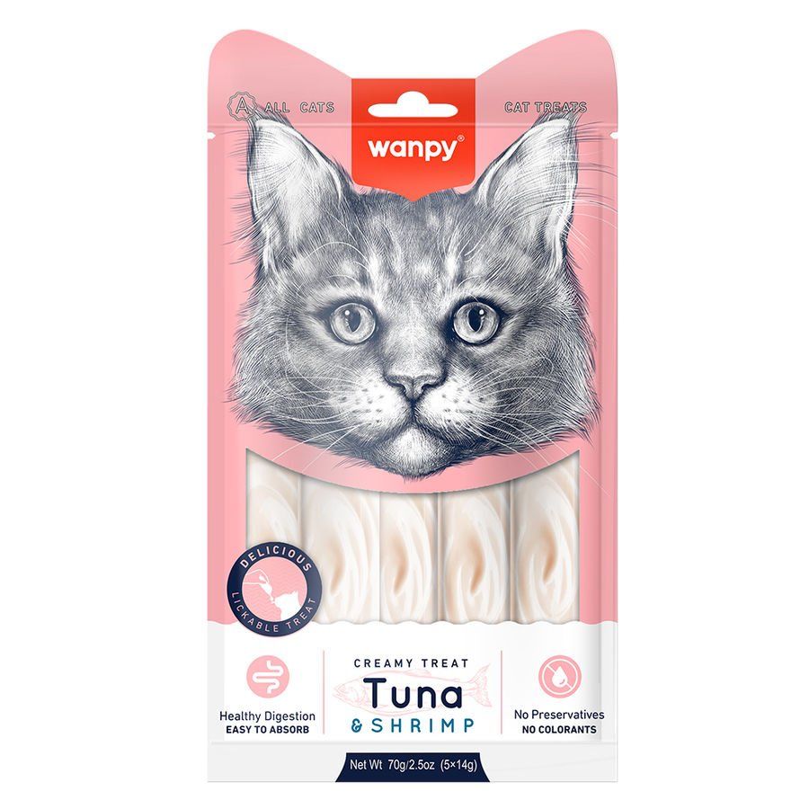 Wanpy Ton-Karides Krema Kedi Ödülü 5x14 gr