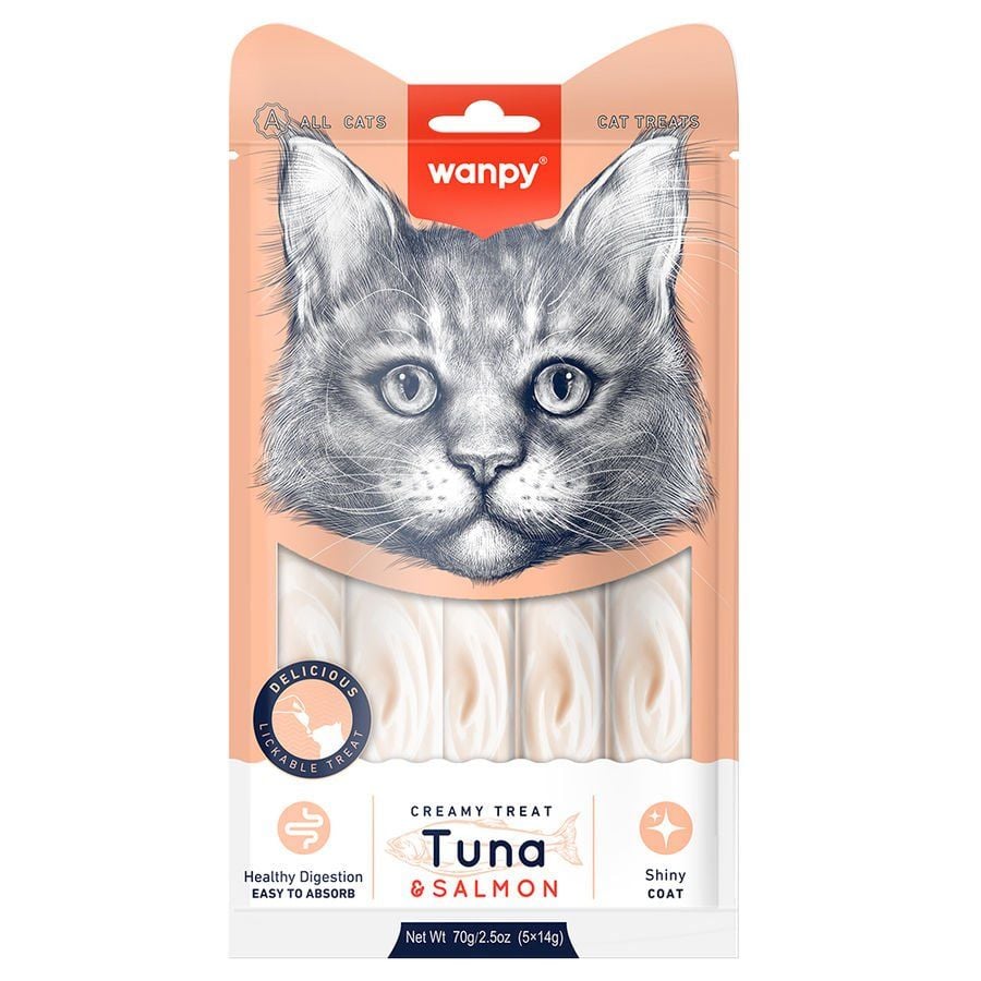 Wanpy Ton-Somon Krema Kedi Ödülü 5x14 gr