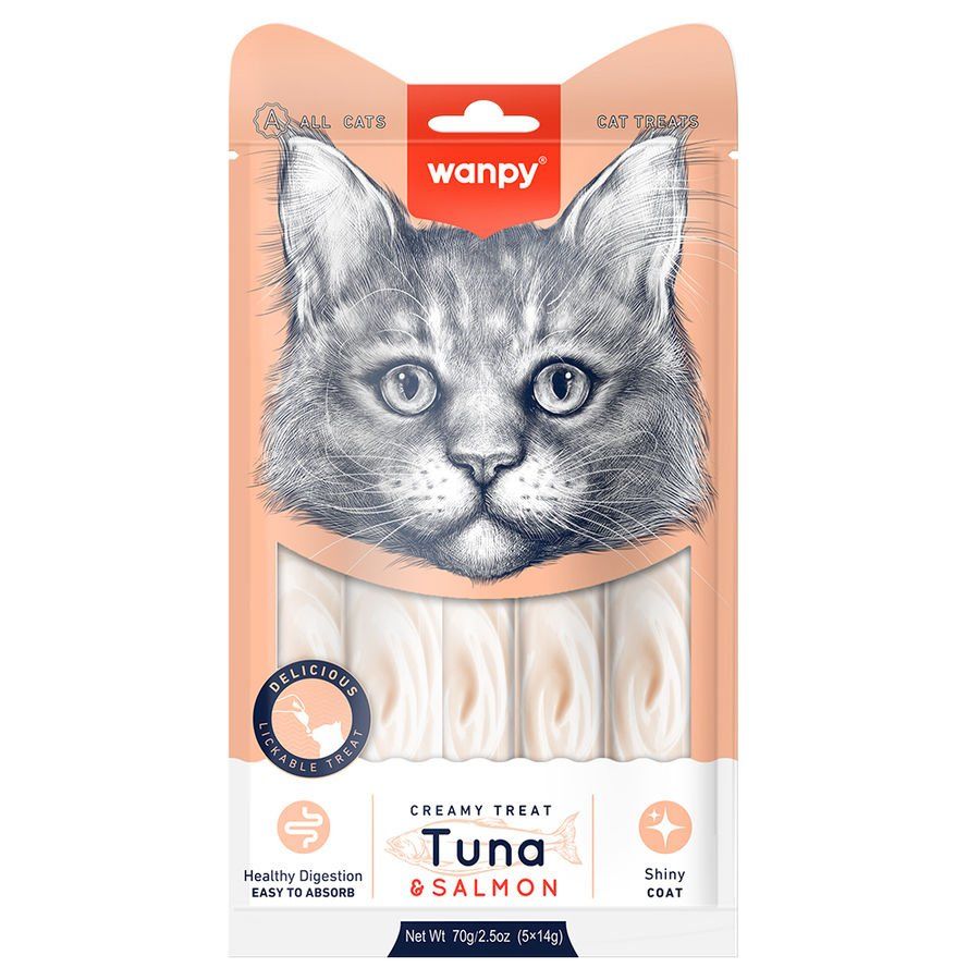 Wanpy Ton-Somon Krema Kedi Ödülü 5x14 gr
