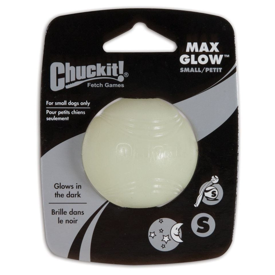Chuckit! Max Glow Gece Parlayan Köpek Oyun Topu (Küçük Boy) Köpek Oyuncağı