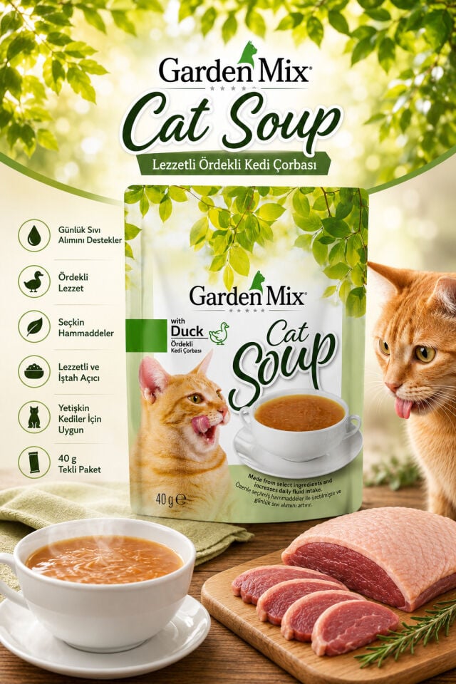 Gardenmix Ördekli Kedi Çorbası 40gr