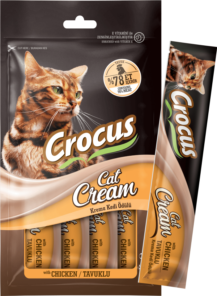 Crocus Tavuklu Krema Kedi Ödülü 4x15g