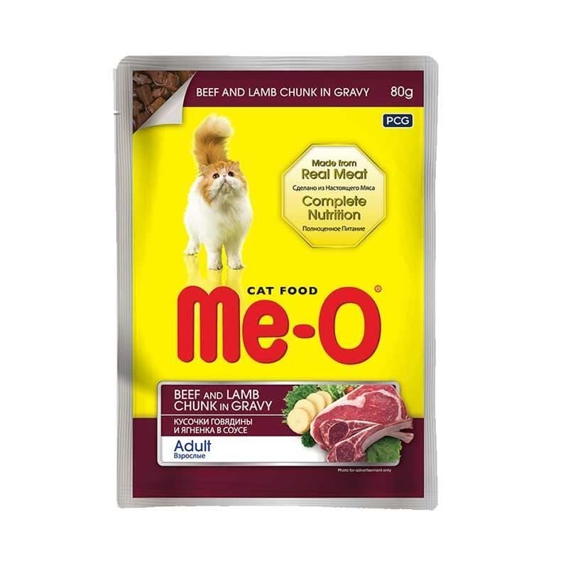 Me-O Dana Ve Kuzu Etli Yetişkin Kedi Konservesi 80gr