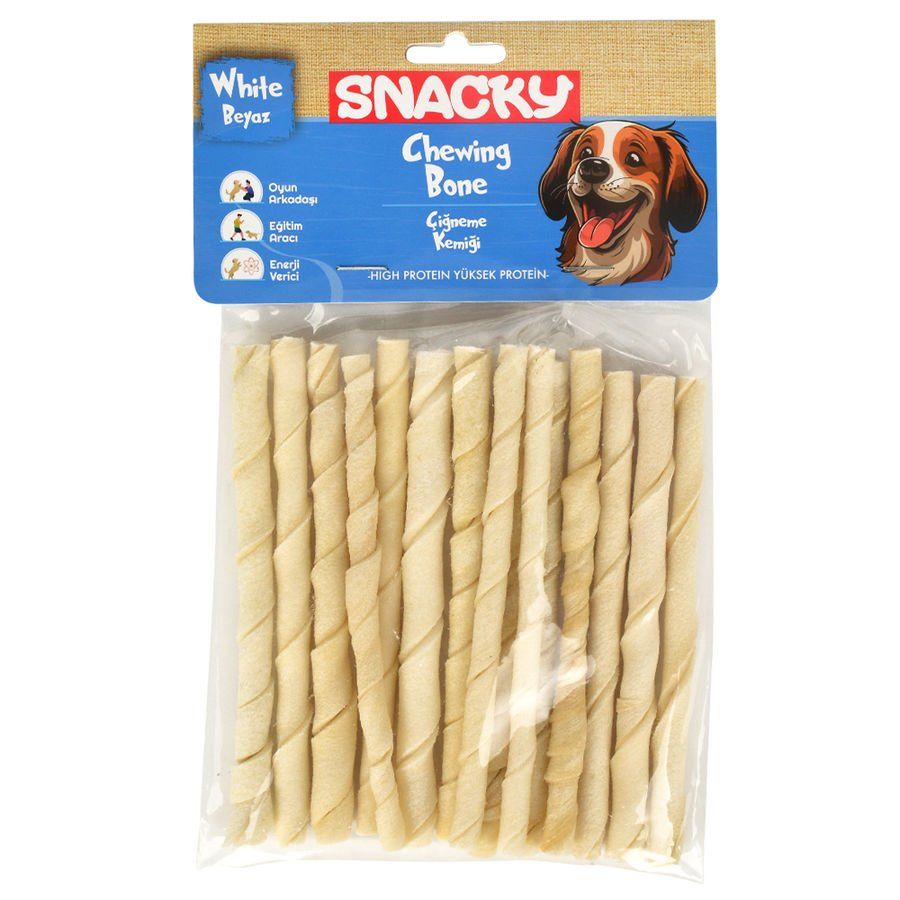 Snacky Natural Sütlü Beyaz Burgu Çubuk 105gr (15'li)