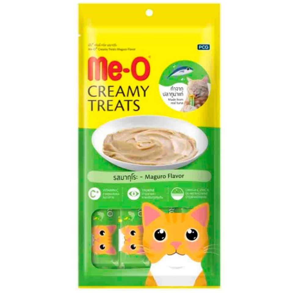Me-O Creamy Treats Sarı Yüzgeçli Orkinos Balıklı Ek Besin ve Kedi Ödülü 4x15gr