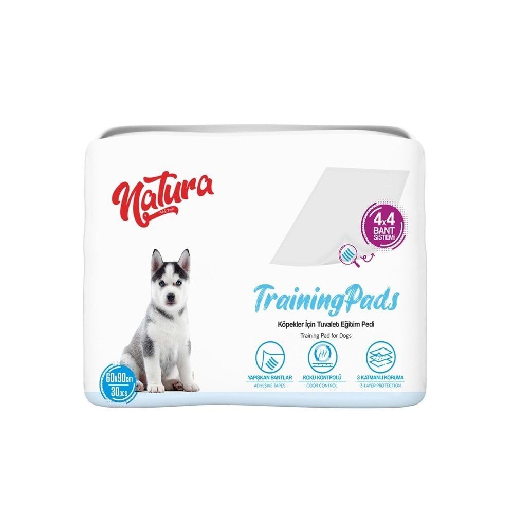 Natura Eğitim Çiş Pedi 60 X 90 Kaydırmaz Bantlı 30 Lu