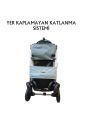 Tommy Evcil Hayvan Arabası 78x46x99,54cm Turkuaz Max 15 Kg