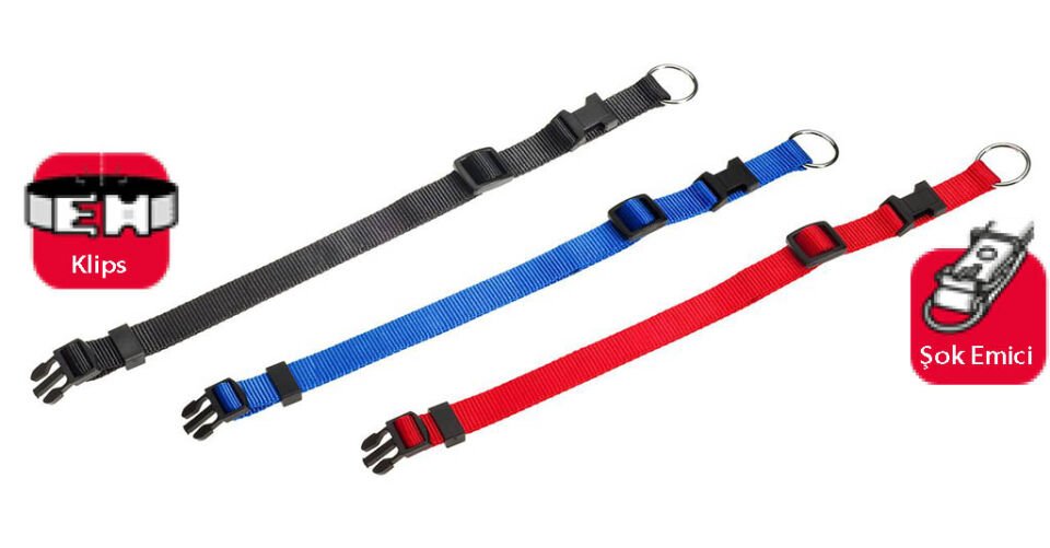 Karlıe Basıc Boyun Tasma 20-35cm Siyah