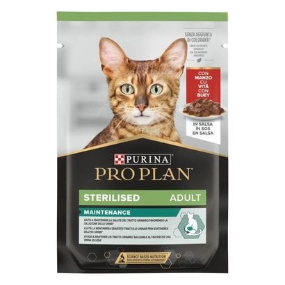 Pro Plan Kısırlaştırılmış Sığır Etli Pouch Kedi Konservesi 85 Gr
