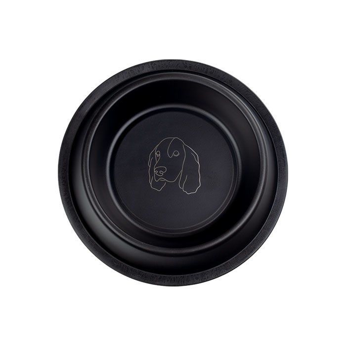 Oripet 16 Oz Lazer İşlemeli Köpek Desenli Mama Su Kabı