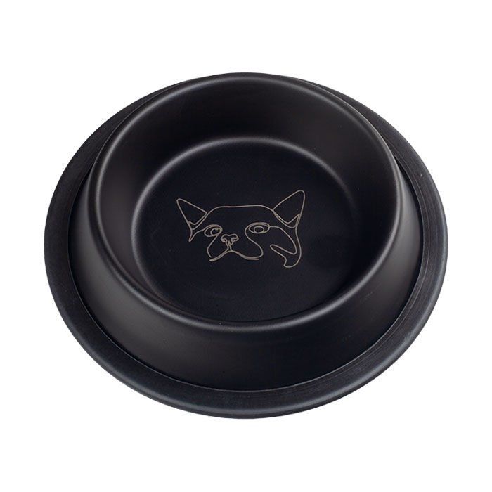 Oripet 16 Oz Lazer İşlemeli Kedi Desenli Mama Su Kabı
