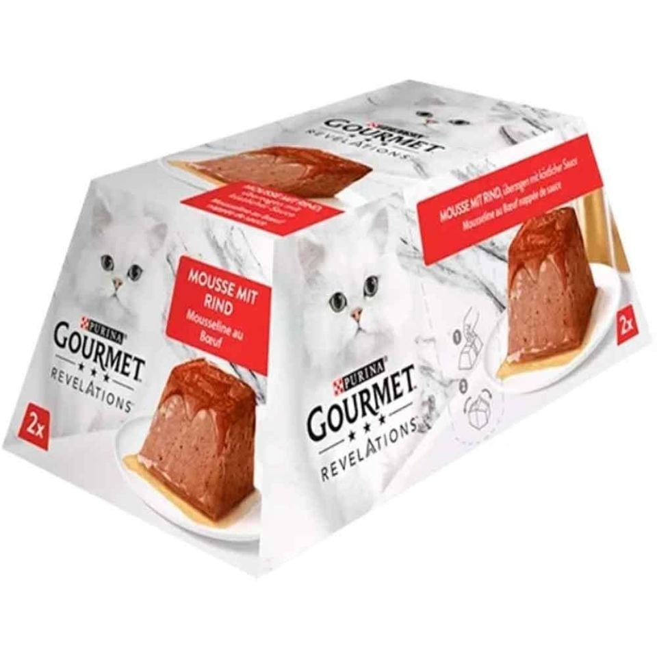 Purina Gourmet Revelations Sığır Etli Kedi Yaş Maması 2x57gr