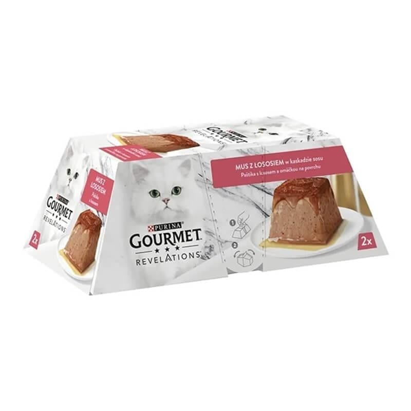 Purina Gourmet Revelations Somon Balıklı Kedi Yaş Maması 2x57gr