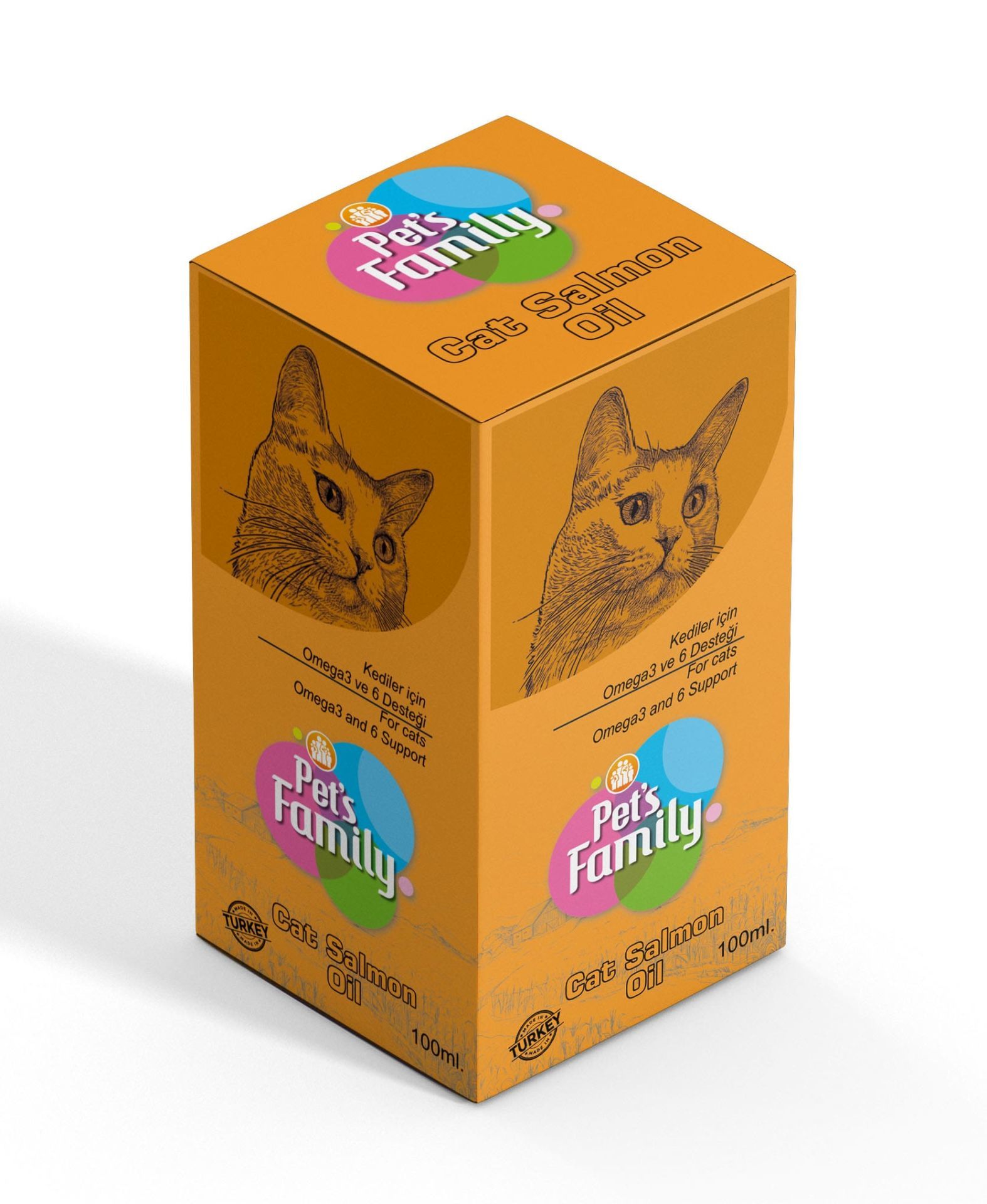 Pets Family Kedi Somon Yağı 100 Ml
