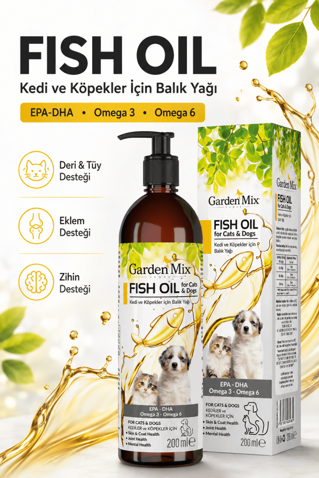 Garden Mix Kedi Ve Köpek Somon Yağı 200ml