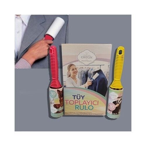 Tüy Toplama Rulosu 30 Yaprak 12 Li