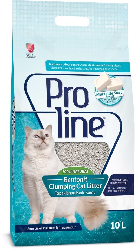 Proline İnce Marsilya Bentonıt Kedı Kumu 10 Lt