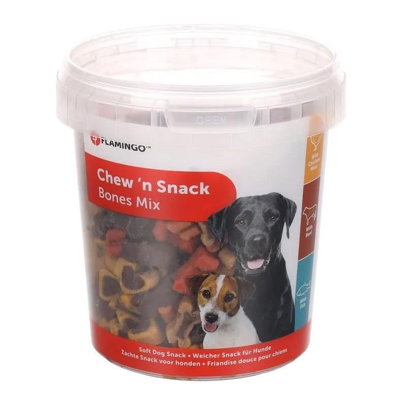 Flamingo Chew'n Bones Karışık Köpek Ödül Maması 500Gr