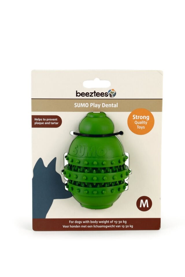 Beeztees Sumo Dayanıklı Dental Oyuncak M Yeşil Köpek Oyuncağı