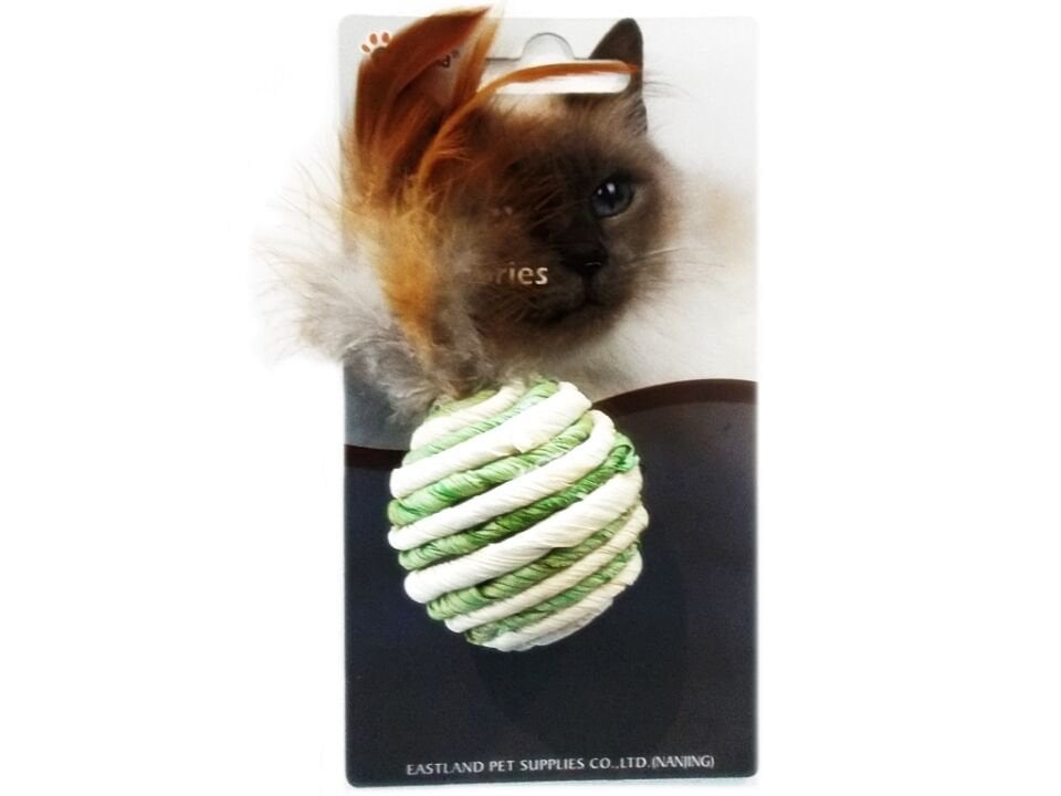 Eastland Tüylü Doğal  Kedi Oyuncağı top 4,5cm