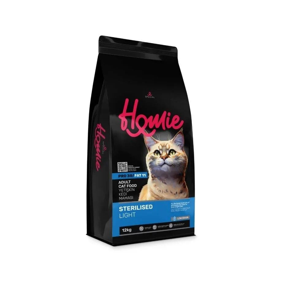 Homie Special Düşük Tahıllı Tavuk Etli Kısırlaştırılmış Yetişkin Kedi Maması 12 kg