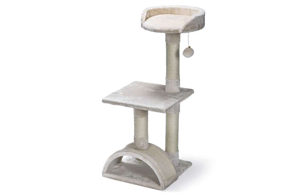 Beeztees Tırmalama Direği Krem Rengi 35x35x82