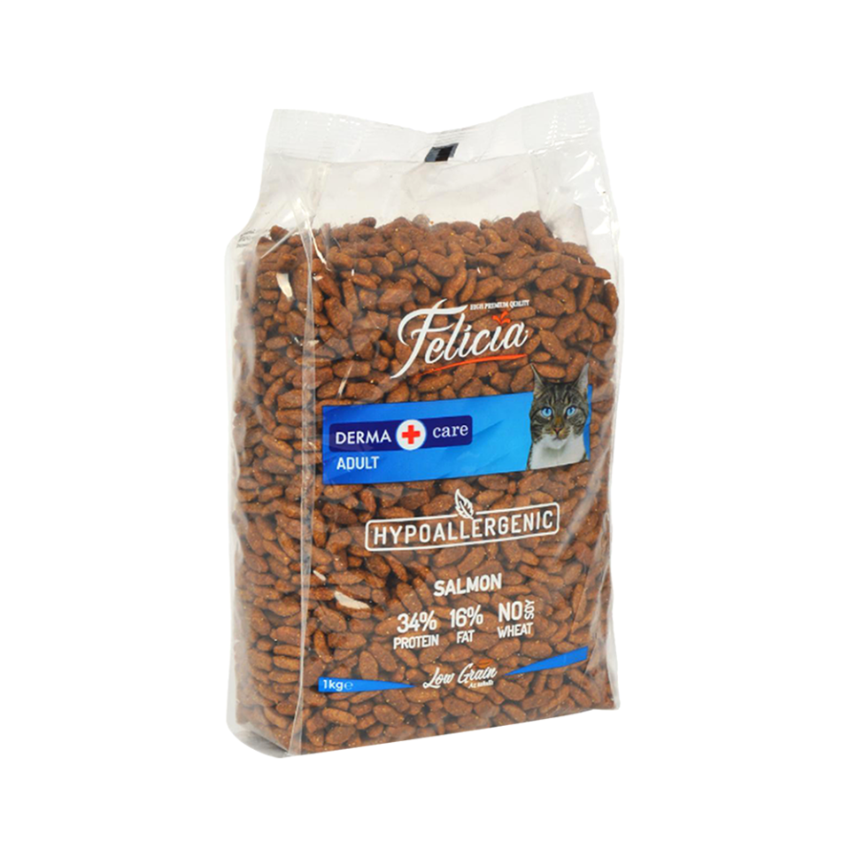 Felicia Az Tahıllı 1 Kg Yetişkin Somonlu HypoAllergenic Kedi Maması